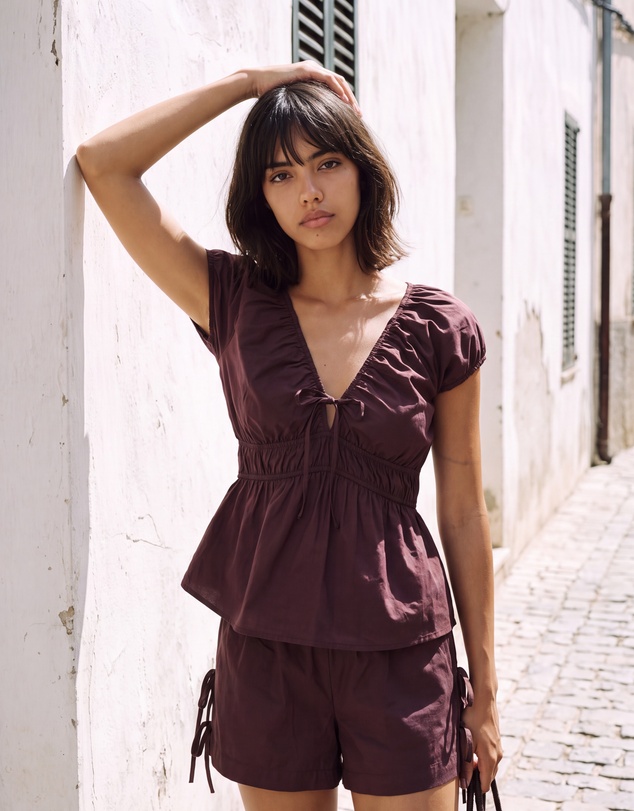 The Fated - Emira Tie Side Shorts