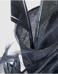 Max Alexander - Sinamay Navy Racing Fascinator