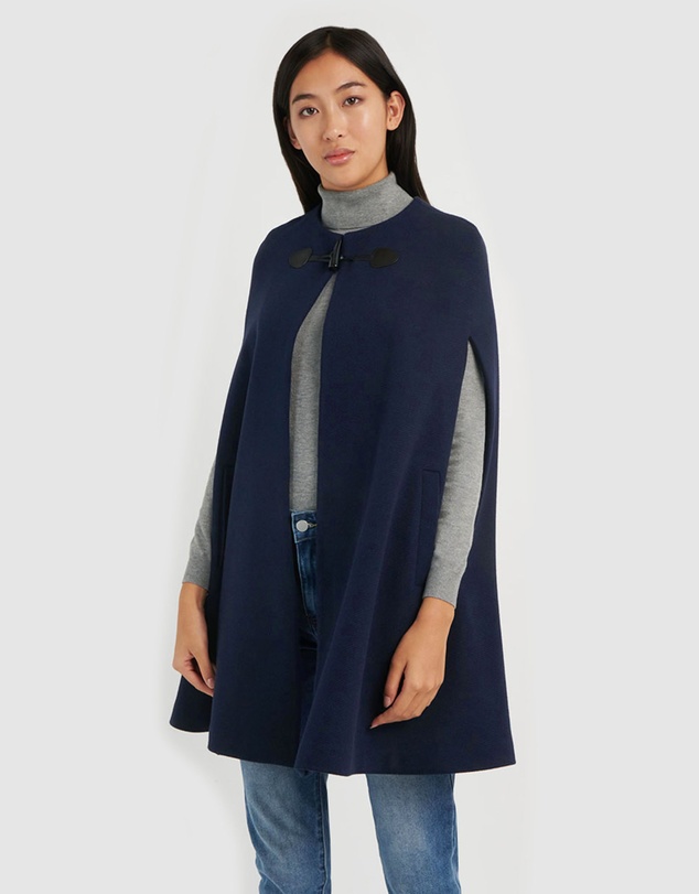 Forcast - Kennedi Round Neck Cape Coat