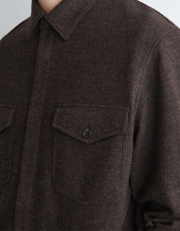 COS - Relaxed Boiled-Wool Overshirt