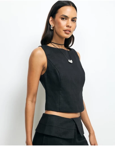 AERE - Thea Linen Tank