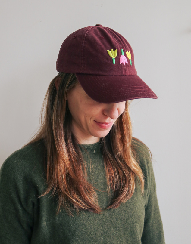 Mosey Me - Forget Me Not Cap - Burgundy