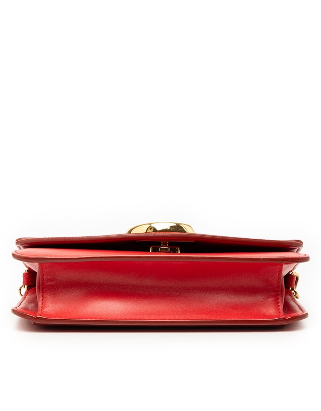Pre-Loved by Azura Reborn - Pre-Loved Small Calfskin and Suede C Clutch With Chain