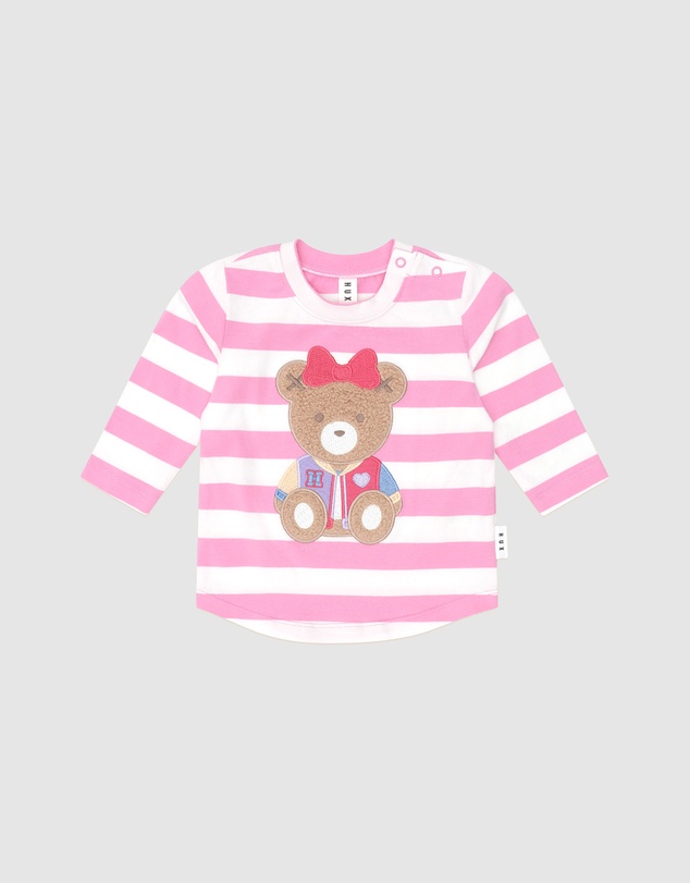 Huxbaby - Varsity Huxette Stripe Top - Babies-Kids
