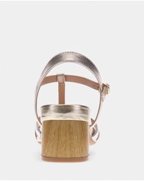 Mia Vita - Yass Heeled Sandal - Champagne Multi
