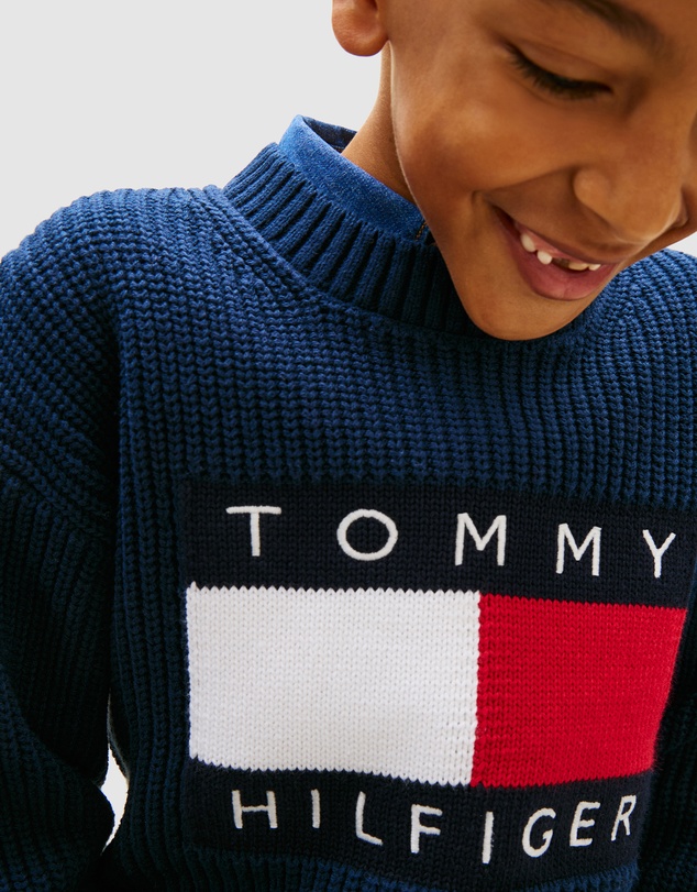 Tommy Hilfiger - Heritage Flag Chunky Knit Jumper - Teens