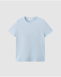 M.N.G - Short-Sleeved Cotton T-Shirt