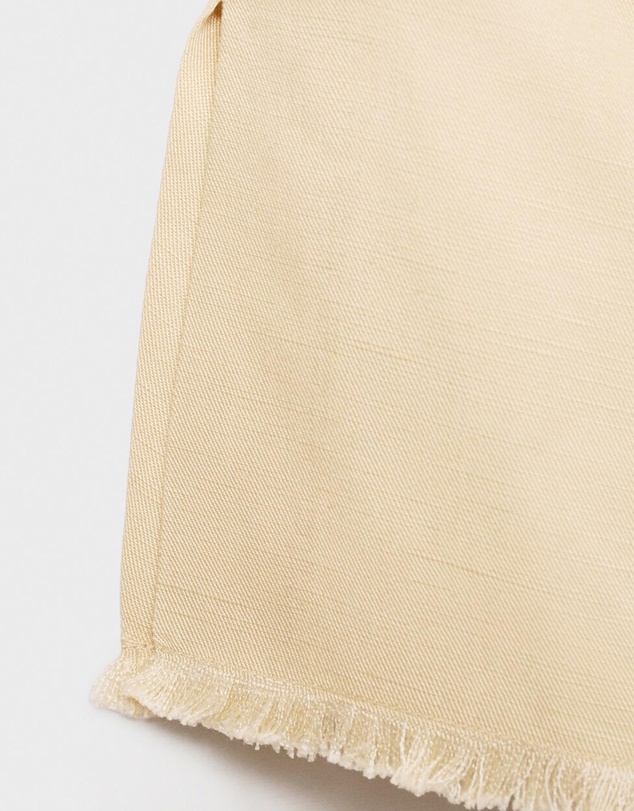 M.N.G - Strapless Linen Blend Top