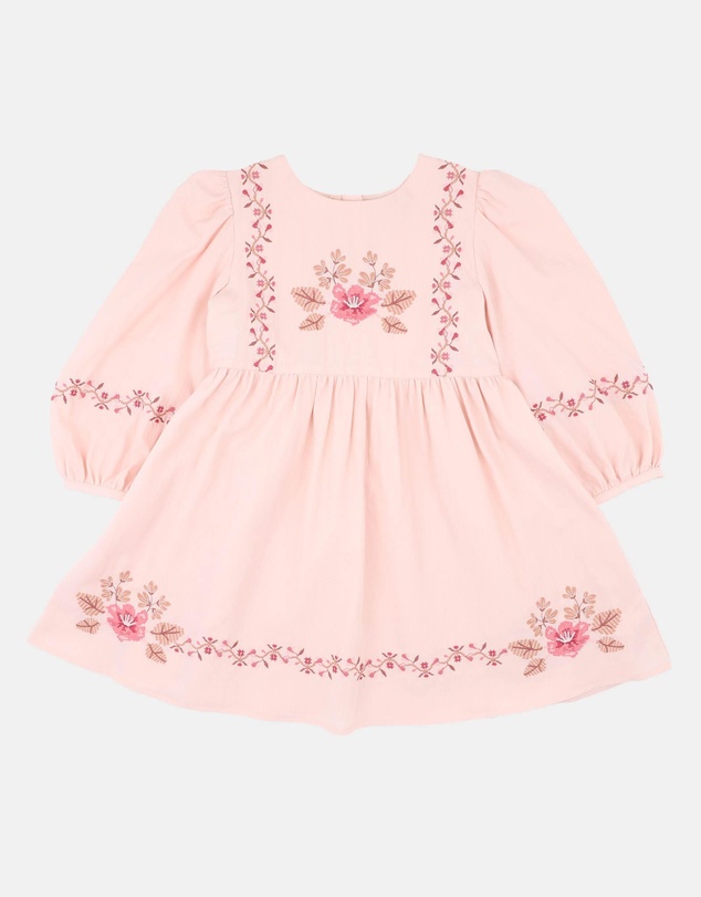 Fox & Finch - Wild Garden Embroidered Dress - Kids