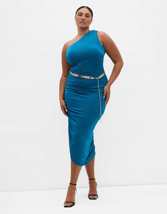 City Chic - Orbit One Shoulder Slink Dress