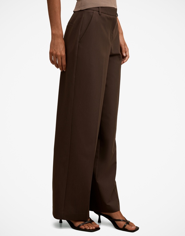 Forever New - Bree Pinstripe Mid Rise Pants