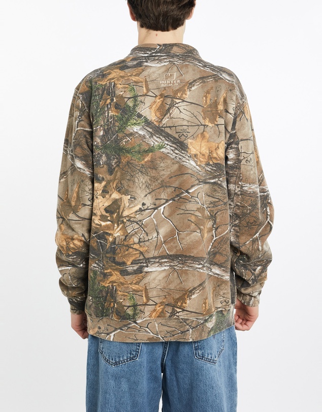 Vintage by The Real Deal - Pre Loved - Vintage Russell Athletic Realtree Camo Quarter Zip Sweatshirt