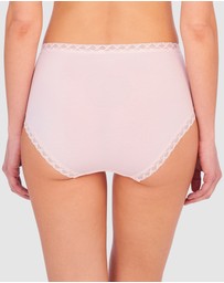 Natori - Bliss Lace Trim Pima Cotton High Waist Full Brief