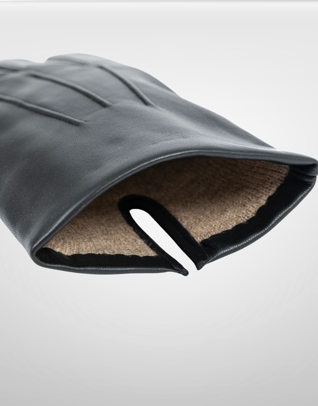 DENTS - Bath Three-Point Cashmere-Lined Leather Gloves