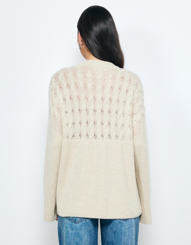 AERE - Jada Wool Blend Cable Knit Jumper