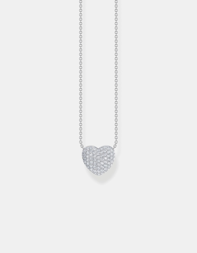 THOMAS SABO - Necklace with heart pendant and white zirconia