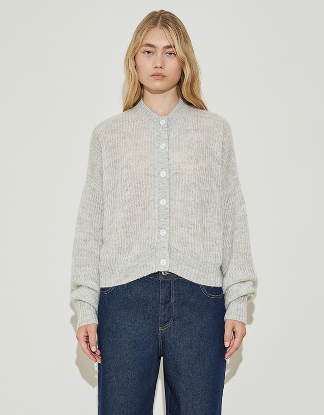 Maison Essentiele - Oversized Crew Neck Cardigan