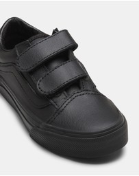Vans - Old Skool Black Leather Youth