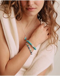 THOMAS SABO - THOMAS SABO Bracelet with Blue-Green Stones Silver