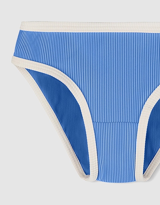 Zulu & Zephyr Mini - Mini Stripe Rib Bikini Bottoms - Kids