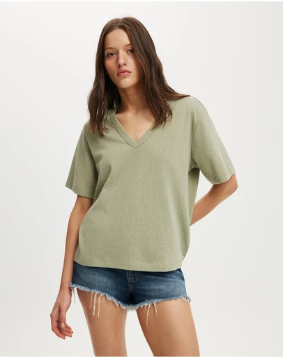 Cotton On - The Slub V Neck Tee