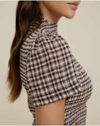 The Fated - Montant Check Maxi Dress