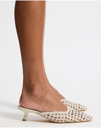 AERE - Woven Leather Heels