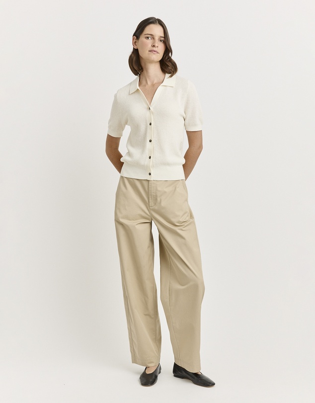 Toorallie - Grain Stitch Button Polo