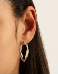 Najo - Garden of Eden Silver Hoop Earring