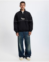 Thrills - Between Chaos Calm Quarter Zip Fleece Sweat