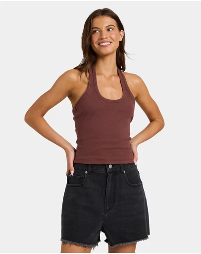 Roxy - Womens Base Rib Halter Tank Top