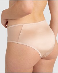 Passionata - Bianca Shiny Microfibre & Tulle High Waist Brief
