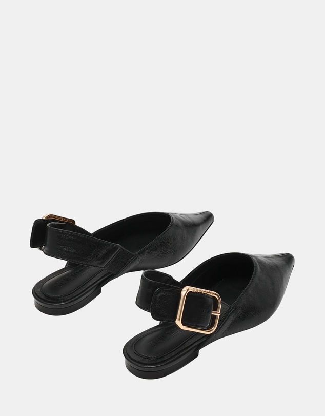 Steve Madden - Sianna Black Leather Flats