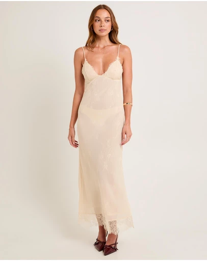 Alice In The Eve - Blair Lace Tie Back Maxi Dress