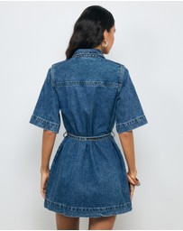 AERE - Rowena Denim Shirt Dress