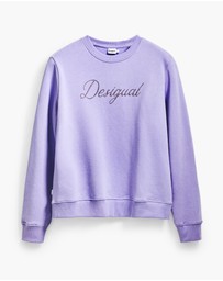 Desigual - Strass logo sweatshirt