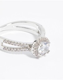 Lovisa - Silver Cubic Zirconia Ring