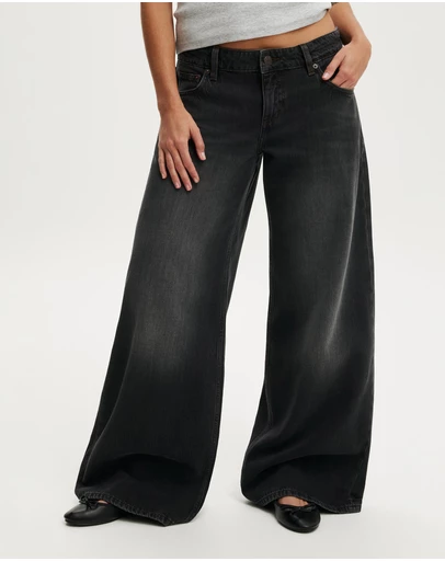 Cotton On - Petite Low Rise Wide Jean