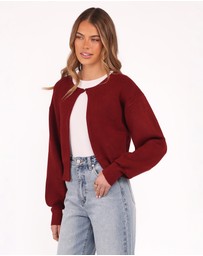 Petal & Pup - Ripley Knit Cardigan - Berry