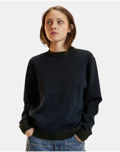 Cynthia Rowley - Metallic Knit Crewneck
