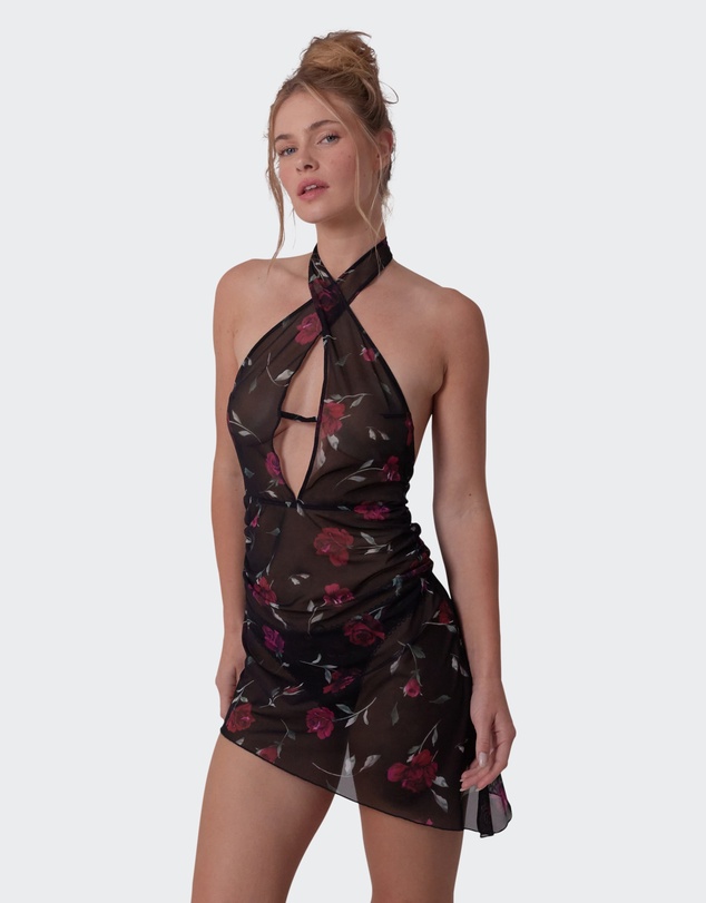 Bras N Things - Night Games Lust In Bloom Slip - Print Floral