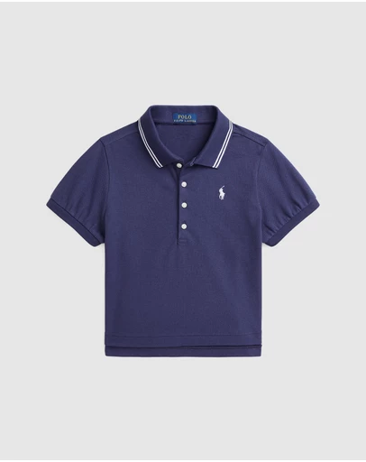 Polo Ralph Lauren - Boxy Stretch Mesh Polo Shirt - ICONIC EXCLUSIVE - Kids-Teens