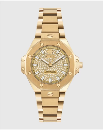 Philipp Plein - PLEIN ROYAL PRESTIGE 33mm Gold-Tone Analogue