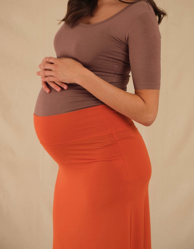 Bamboo Body - Lana Long Maternity Skirt