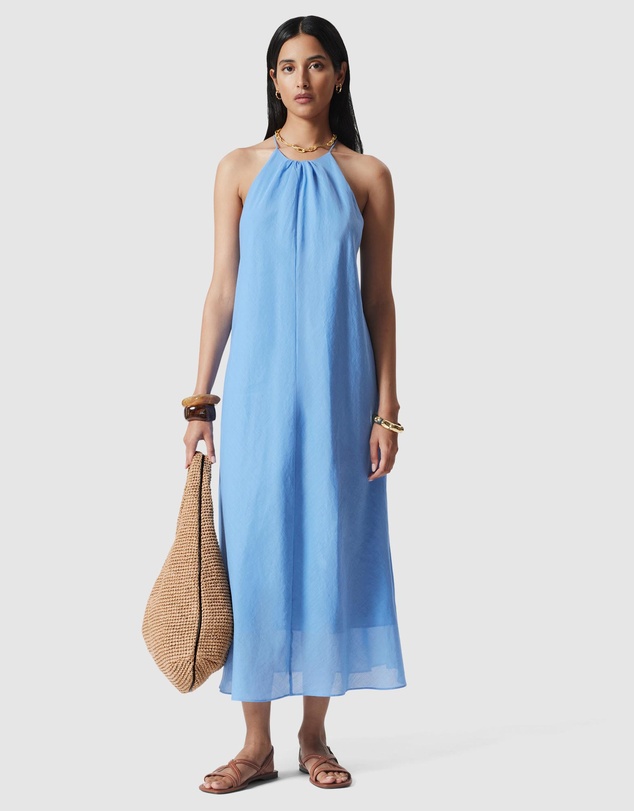 & Other Stories - Sleeveless Halterneck Midi Dress