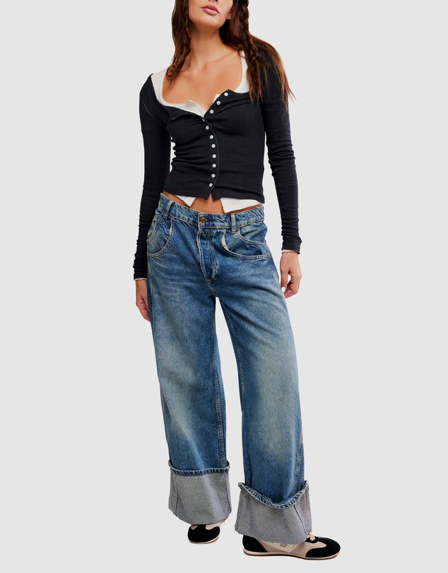 Free People - End Game Pointell LS Top
