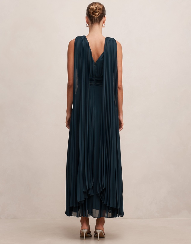 Forever New - Leia Pleated Cape Maxi Dress