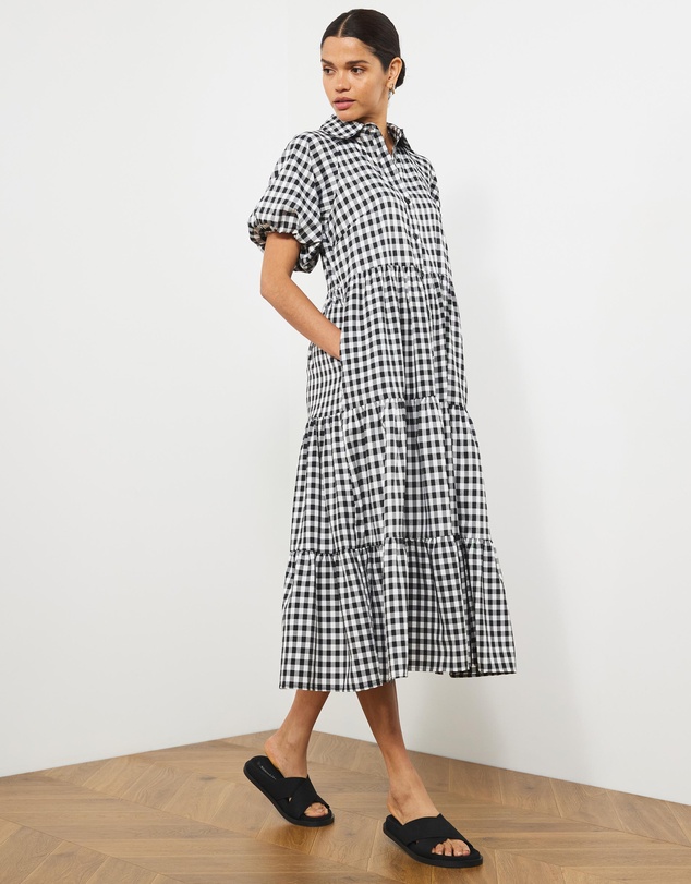 Atmos&Here - Emberly Collared Midi Dress