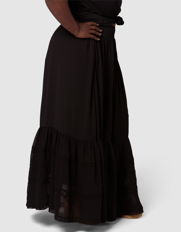 Sunday In The City - Dark Aura Maxi Skirt