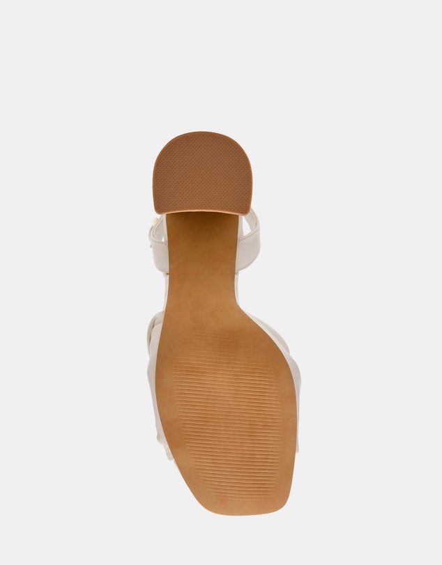 Steve Madden - Mandy White Leather Heels